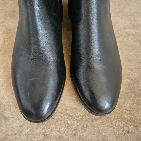 $558 Tory Burch Wyatt Black Over‎ the Knee Boots Women's Sz US 8 - Picture 6 of 10